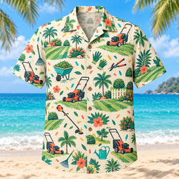 Confetti Landscaper Hawaiian Shirt