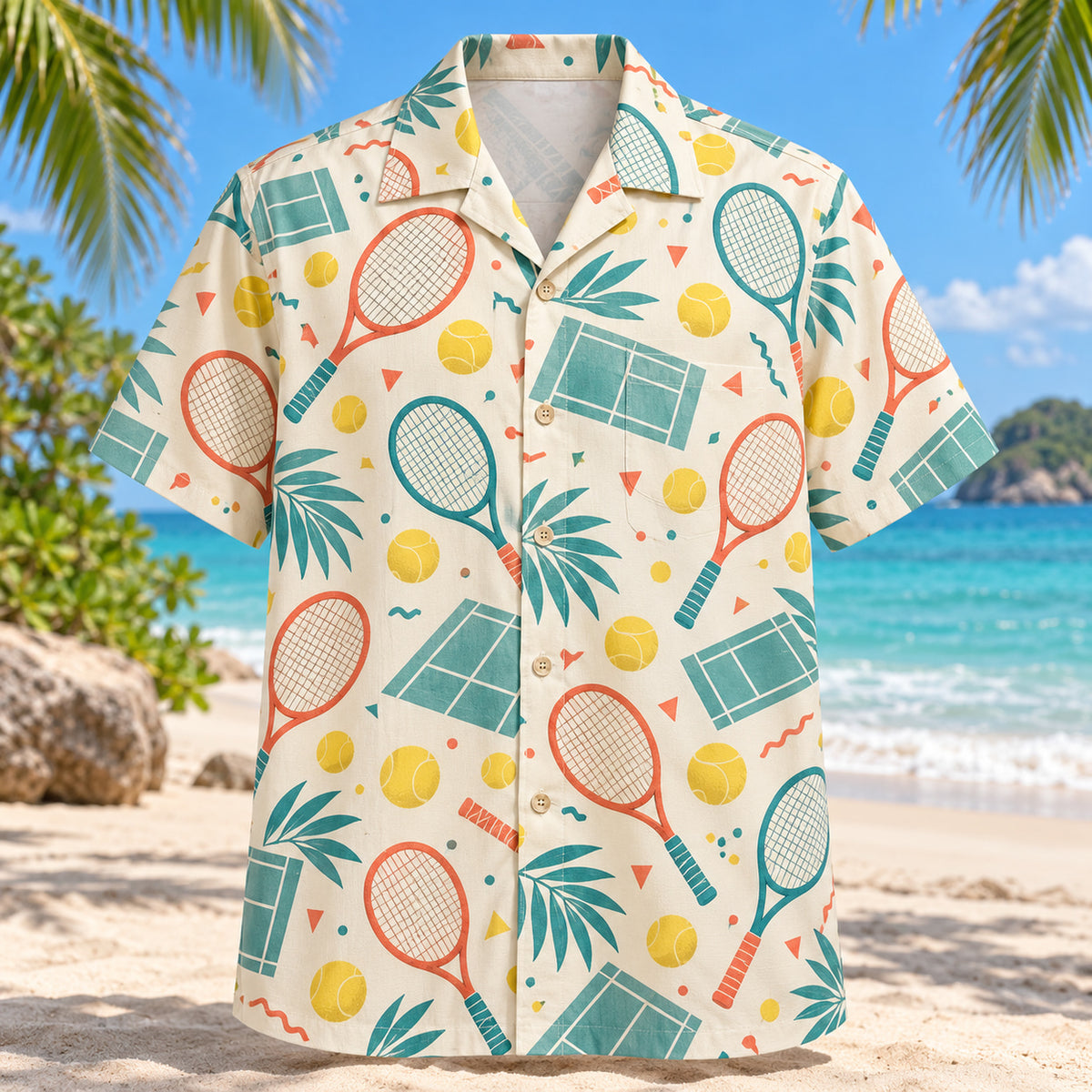 Confetti Tennis Hawaiian Shirt