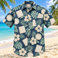 Consultation Coast Navy Cream Registered Dietitian Hawaiian Shirt