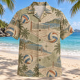 Contour Map Beach Volleyball Hawaiian Shirt