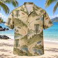 Contour Map Disc Golf Hawaiian Shirt