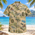 Contour Map Hiking and Backpacking Hawaiian Shirt