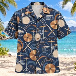 Copper Rhythm Drummer Hawaiian Shirt