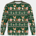 Corgi Christmas Cocoa All Over Print Sweater