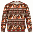 Corgi Christmas Gingerbread House All Over Print Sweater