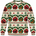 Dachshund Christmas Baubles All Over Print Sweater