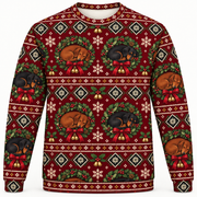 Dachshund Wreath Christmas Ugly Sweater front