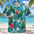 Eclectus Lagoon Parrot Hawaiian Shirt