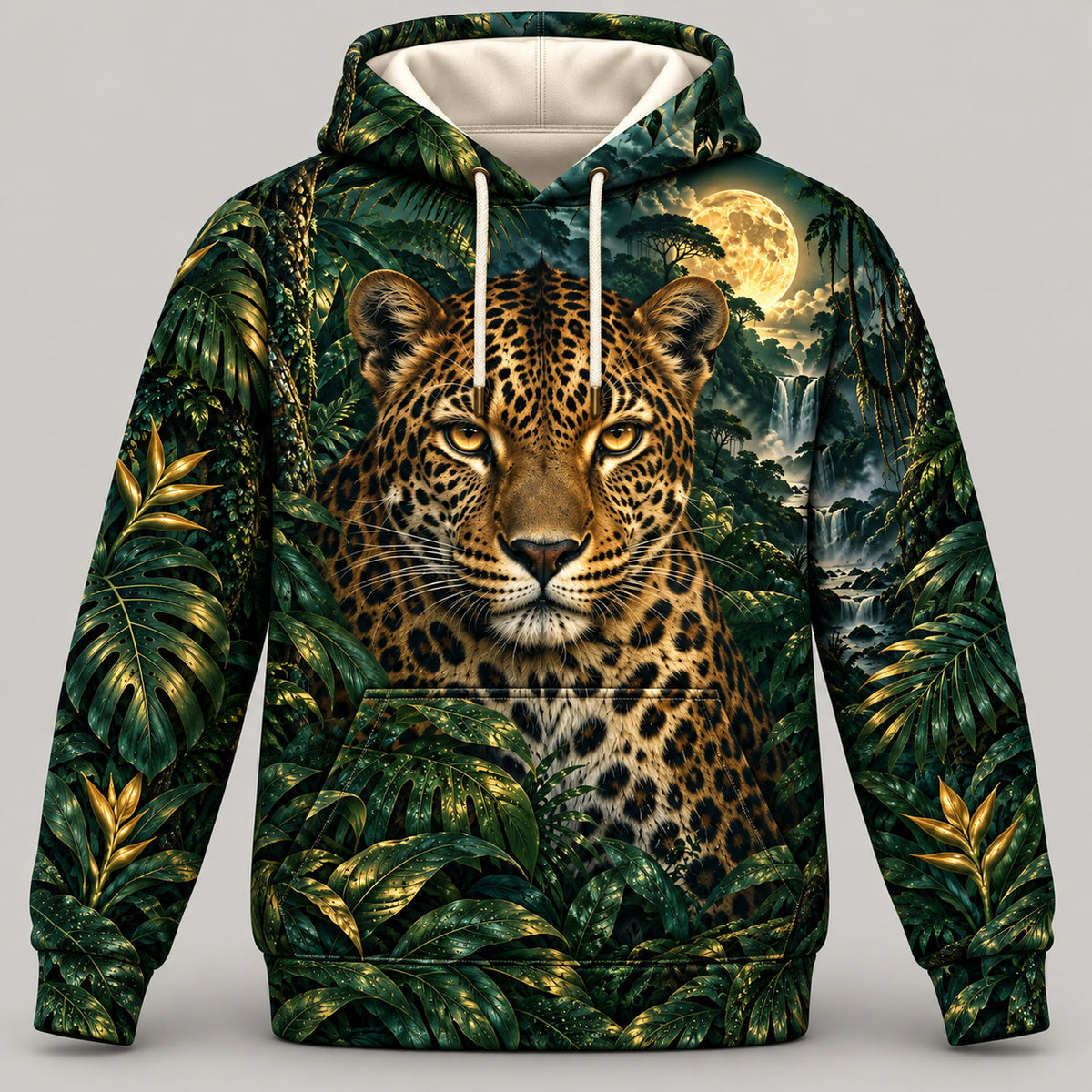 Emerald Night Leopard Hoodie & Zip Hoodie