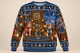 English Bulldog Christmas Ugly Sweater – Clockmaker Observatory