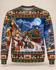 English Bulldog Christmas Ugly Sweater – Moonlit Railway
