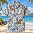 Equestrian Blueprint Horse Hawaiian Shirt