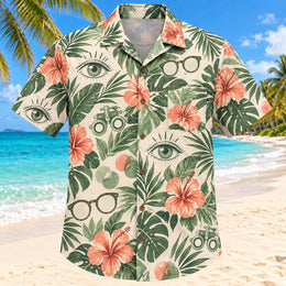 Eye Botanical Sage Optometrist Hawaiian Shirt