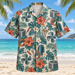 Fan Blade HVAC Hawaiian Shirt