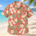 Foot Mold Coast Coral Sage Orthotist and Prosthetist Hawaiian Shirt