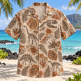Fossil Imprint Dinosaur Hawaiian Shirt