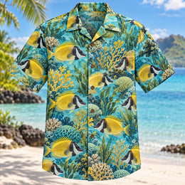Foxface Reef Reef Aquarium Hawaiian Shirt