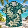 Fractal Fern Mathematics Hawaiian Shirt