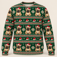 French Bulldog Santa Christmas All Over Print Ugly Sweater