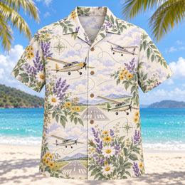 Garden Pilot and Aviation Hawaiian Shirt