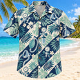 Gauge Palm Navy Respiratory Therapist Hawaiian Shirt