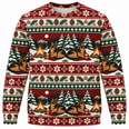 German Shepherd Christmas Campfire Ugly Sweater