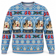 German Shepherd Snow Globe Ugly Sweater