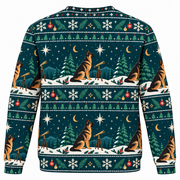 German Shepherd Winter Star Gazer All Over Print Ugly Sweater back