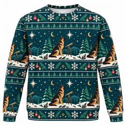 German Shepherd Christmas Stargazer Ugly Sweater