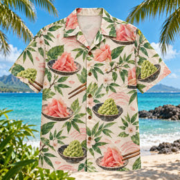 Ginger Wasabi Japanese Food Hawaiian Shirt