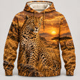 Golden Savanna Leopard All Over Print Hoodie & Zip Hoodie
