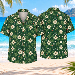 Golf Botanical Hawaiian Shirt
