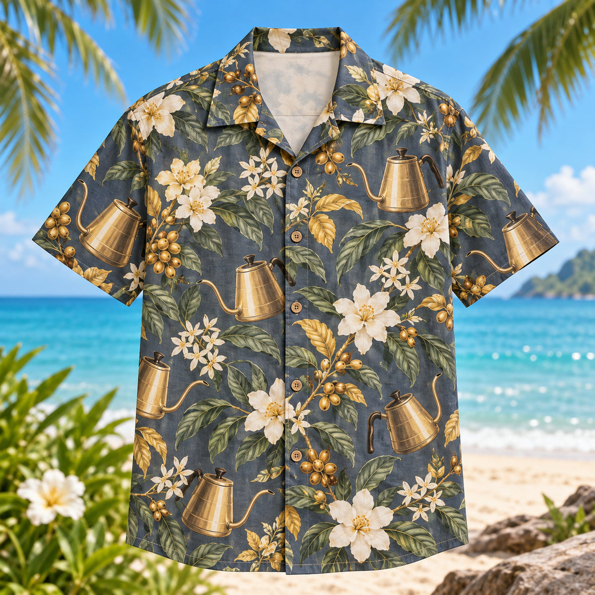 Gooseneck Garden Specialty Coffee Hawaiian Shirt