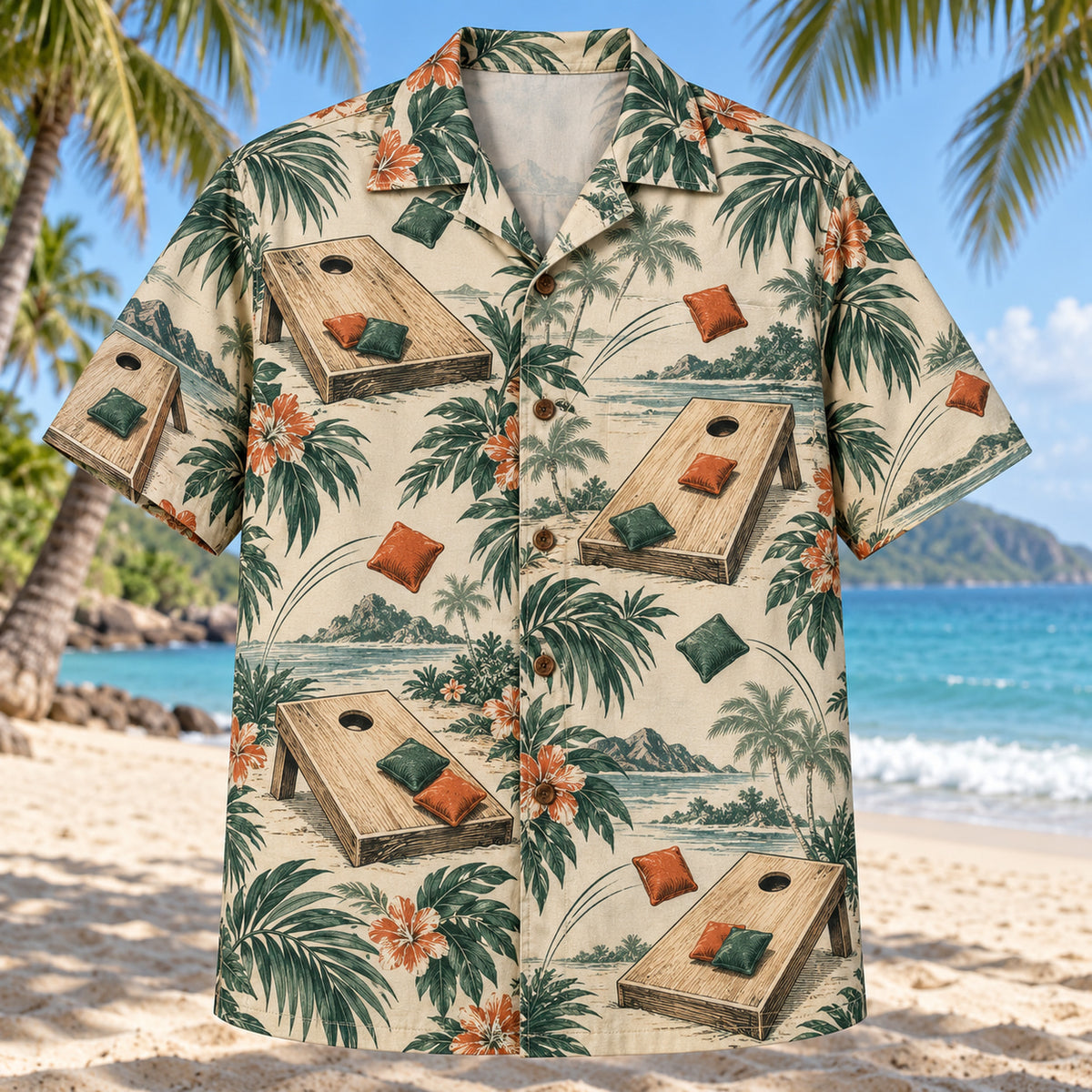 Heritage Trails Cornhole Hawaiian Shirt