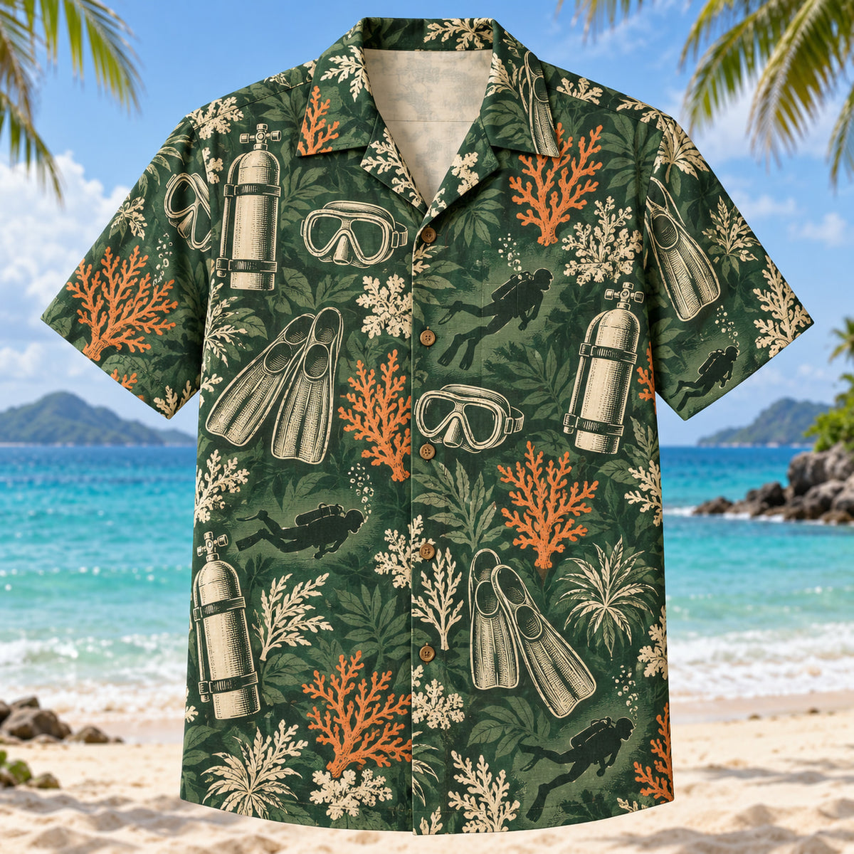Heritage Trails Scuba Diving Hawaiian Shirt