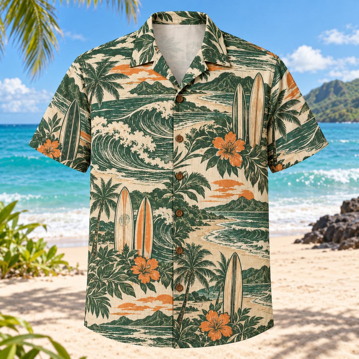 Heritage Trails Surfing Hawaiian Shirt