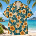 Hexagon Hibiscus Mathematics Hawaiian Shirt