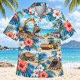 Hibiscus Heavy Equipment Operator Hawaiian Shirt