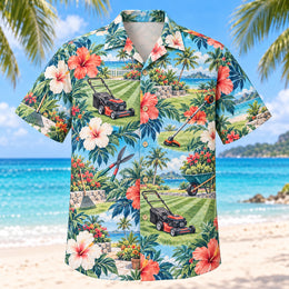 Hibiscus Landscaper Hawaiian Shirt