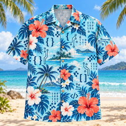 Hibiscus Programmer Hawaiian Shirt