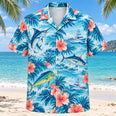 Hibiscus Saltwater Fishing Hawaiian Shirt