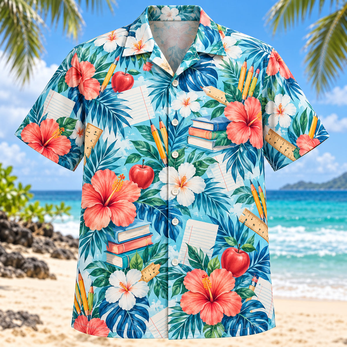 Hibiscus Teacher Hawaiian Shirt