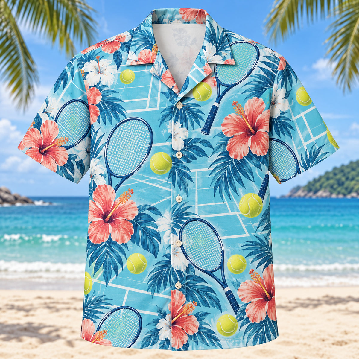 Hibiscus Tennis Hawaiian Shirt