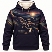 Registered Nurse Hospice RN Gentle Journey Hoodie front mockup