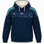 Registered Nurse Night Shift RN Moonlight Care Hoodie front mockup
