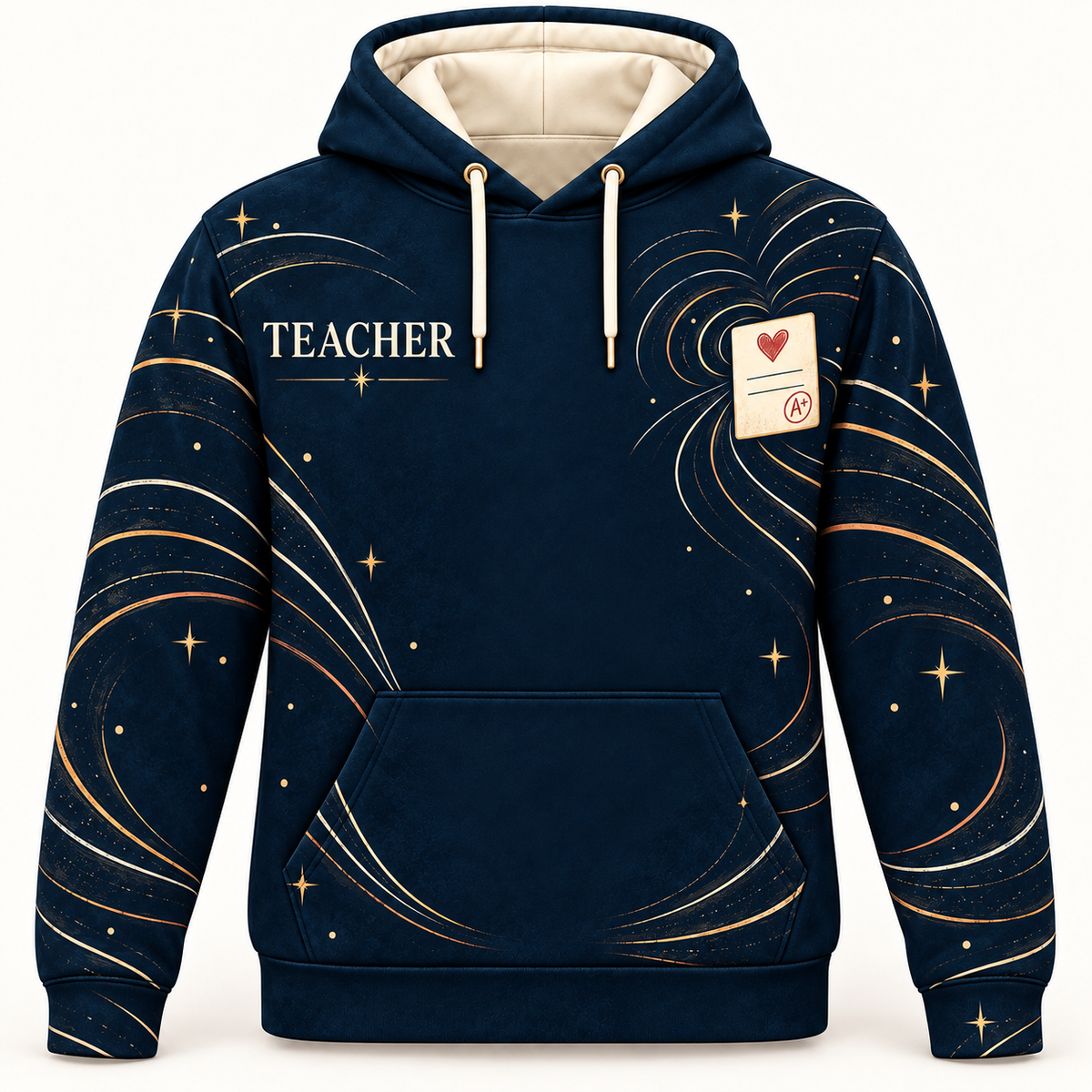 Elementary Teacher Teacher Thank You Ripples Hoodie front mockup