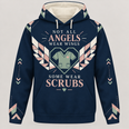 Registered Nurse Angels Wear Scrubs Hoodie & Zip Hoodie | Nurse Gift