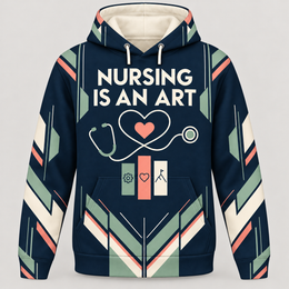 Nursing Is an Art Nurse Hoodie & Zip Hoodie | RN Gift