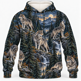Wolf Northern Pines All Over Print Apparel