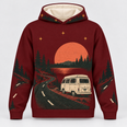 Camp Van Sunset Camping Hoodie & Zip Hoodie
